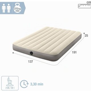 Colchón inflable Intex Single High + inflador