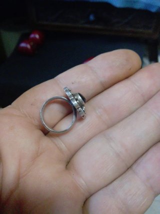 Anillo Plata Antigua Onix