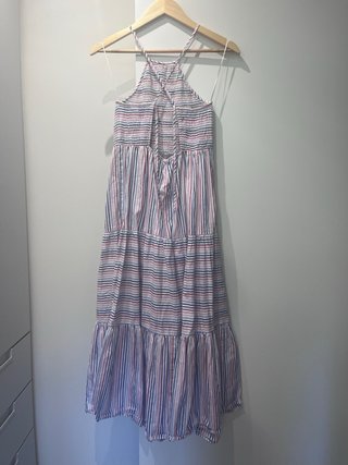 Vestido largo Zara rayas