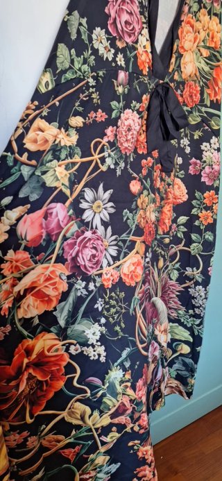 Abito estivo floreale taglia 6 xl