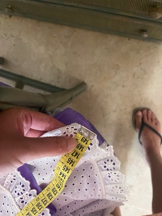 Traje de flamenca Lina blanco y morado