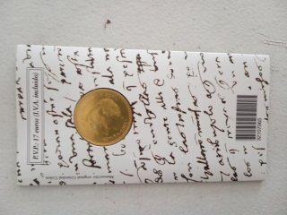 Cartera moneda Cristóbal Colón