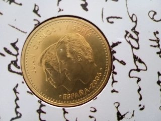 Cartera moneda Cristóbal Colón