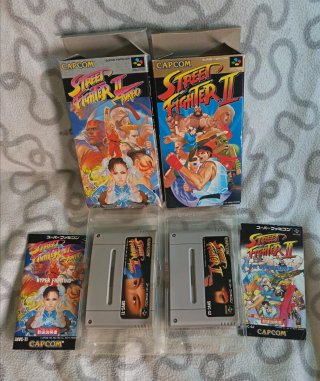Lote SNES Street Fighter II Turbo y II