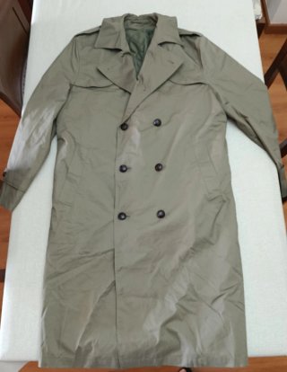 Gabardina Militar Ejército Holandés Verde