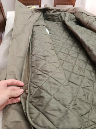Gabardina Militar Ejército Holandés Verde