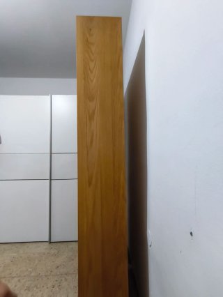 Estantería librería de madera, color roble.