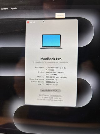MacBook Pro 13” 2019 512GB / 16GB RAM