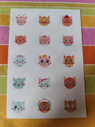 Set 8 páginas stickers grandes var