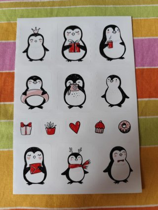 Set 8 páginas stickers grandes var