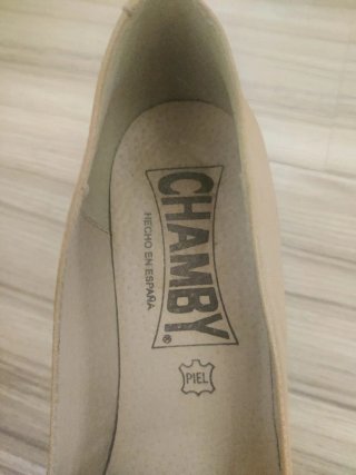 Zapatos Salón Chamby Camel Tacón 7cm Talla 39