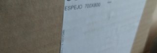 Baño,a estrenar,plateado y transparente