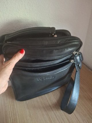 Bolso bandolera piel Guy Laroche negro