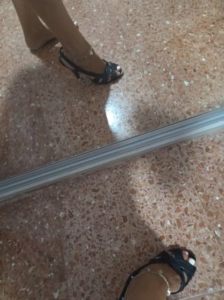 Zapatos de tacón negros talla 38