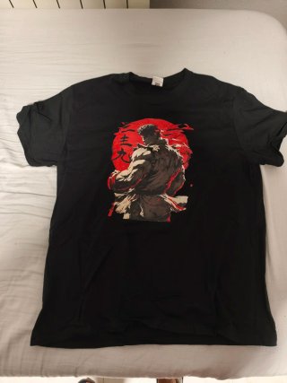 Camiseta Ryu Street Fighter Negra