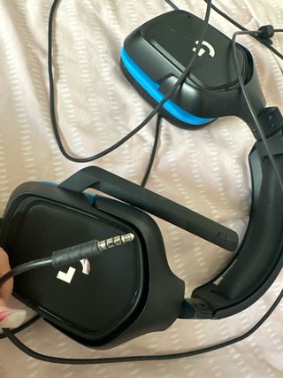Cascos Logitech G Negro/Azul con Micrófono