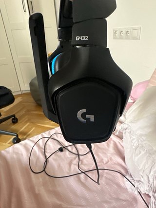 Cascos Logitech G Negro/Azul con Micrófono