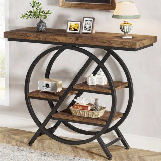 Consola mueble Tribesigns 100cm 4 Niveles Circular