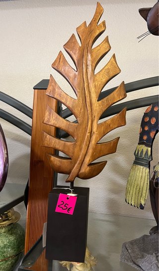 Hoja decorativa de madera