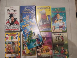 9 Películas VHS Infantiles Disney y más