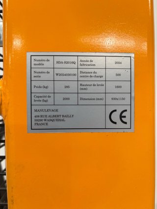 Transpaleta 2000 Kg Nueva
