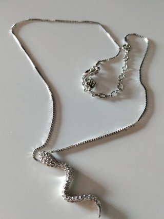Cadena Swarovski Plata