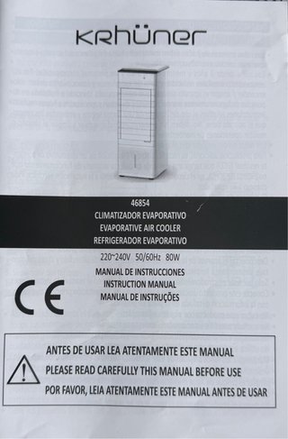 Climatizador Evaporativo Krhuner Blanco