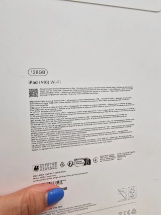 Apple iPad (A16) Wi-Fi 128GB Plata