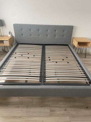 Cama 180x200cm con somier de láminas