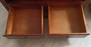 Mueble TV madera maciza nogal