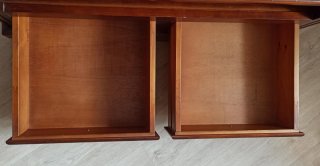 Mueble TV madera maciza nogal