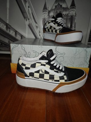 Zapatillas Vans Checkerboard Plataforma