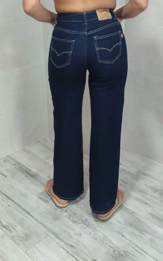 Vaqueros rectos azul oscuro