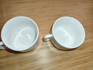 2 Tazas La Cartuja de Sevilla Cunia Blancas