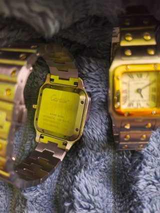 Reloj  Dorado y Plateado Mujery hombre 39mm