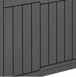 Baúl exterior resina 380L gris oscuro