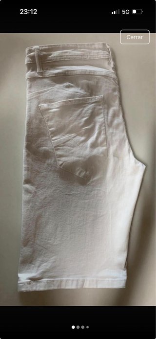 Pantalones cortos blancos hombre