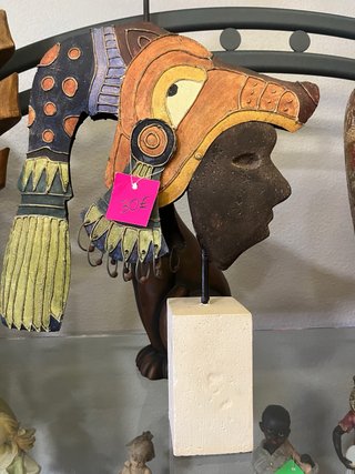 Máscara Inca Cerámica Multicolor