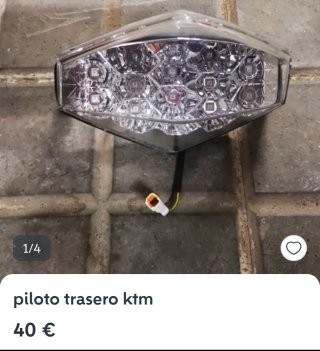 Piloto trasero KTM 1290
