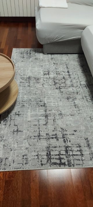 Alfombra salón gris