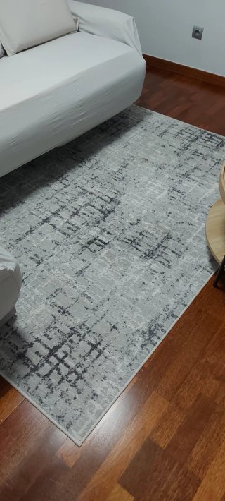 Alfombra salón gris