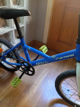 Bicicleta infantil btwin decathlon azul
