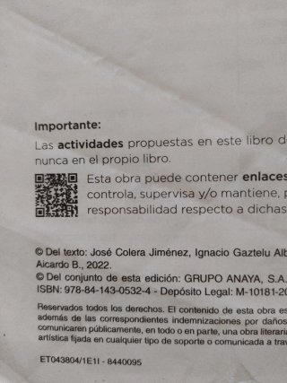 Libros de texto 3 ESO