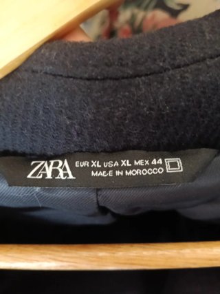 Abrigo largo azul hombre XL