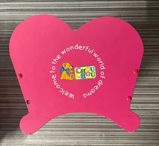 Cuna de juguete de madera rosa CHOU CHOU
