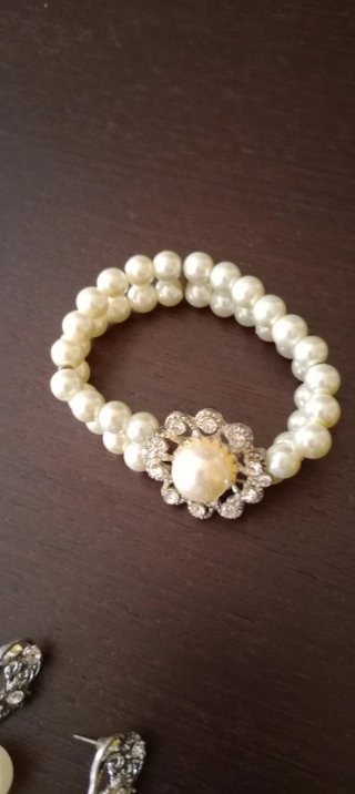 Conjunto bisutería vintage perlas y pedrería