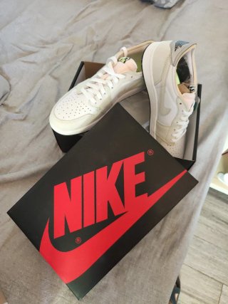 Zapatillas Nike Air Jordan 1 Low OF Verde/Blanco