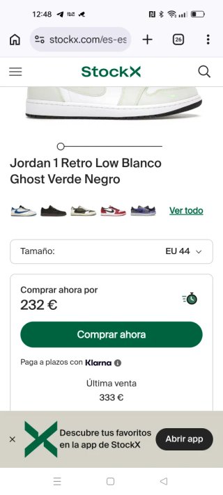 Zapatillas Nike Air Jordan 1 Low OF Verde/Blanco
