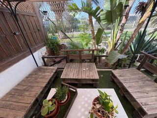 Conjunto de muebles de jardín de palets