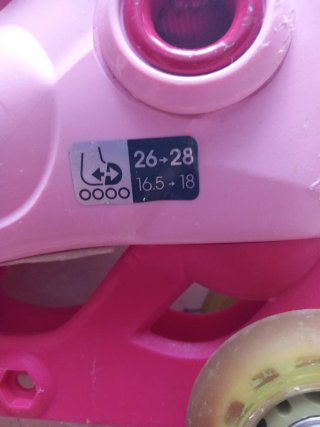 Patines en línea rosas para niña